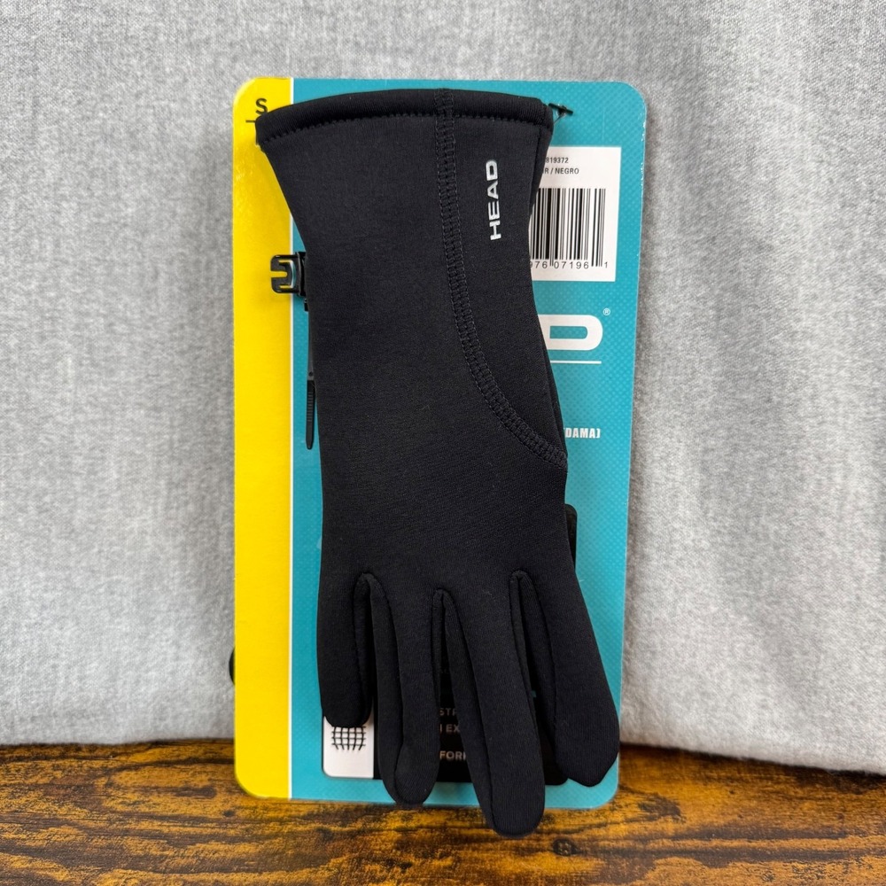 Head Gloves Womens Size Small Black Winter Thermal Stretch Touchscreen NWT